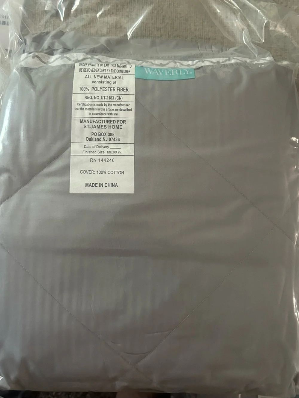 Waverly Antimicrobial Reversible Down Alternative Blanket